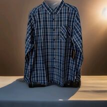 NWT Commander Life Button Down Long Sleeve Plaid Shirt Men's Size Large - $18.80