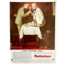 Budweiser  Norman Rockwell 1979 Advertisement Memory Album Vintage Repro DWKK14 - £31.96 GBP