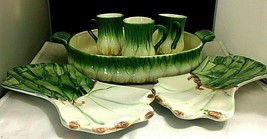 George’s Briars L&#39;Oignon kitchen decor green onion casserole ,cups, spoo... - £22.10 GBP