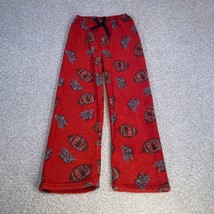 Boys Red Fleece Pajama Pants Sports Football Size 8/10 Eat Sleep Play Football - £3.91 GBP