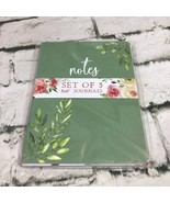 Set of 3 Journals Lined Paper Paperback 6&quot; x 8&quot; Notebooks New - £7.11 GBP