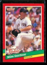 Vintage 1991 Donruss Rookie Baseball Trading Card #46 Mike Gardiner Red Sox - £3.90 GBP