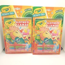 2x Crayola Sloths Love Llamas Coloring Book activity pad With Twistable ... - $11.40