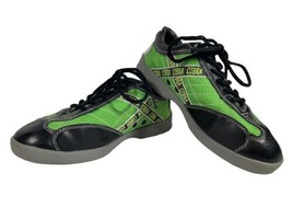 Team Cobra Bowling Shoes Lace Up Black Green Size Men Size 6.5 Women Size 5 - £21.15 GBP