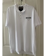 MOSCHINO Couture Milano Logo Polo Shirt Color White Size Large (I50) NWT - $88.11