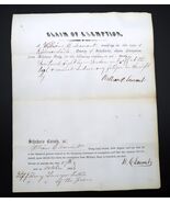 Antique Civil War Military Exemption Schoharie County NY 1862 William Le... - $917.02 MXN