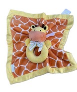 Carters Giraffe Baby Lovey Plush Rattle 100% Polyester Satin Trim Blanke... - $205.41 MXN