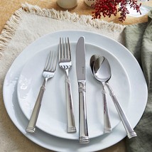 FLATWARE SILVERWARE HENCKELS CUTLERY SET STAINLESS STEEL 18 10 MODERN 65... - £114.68 GBP