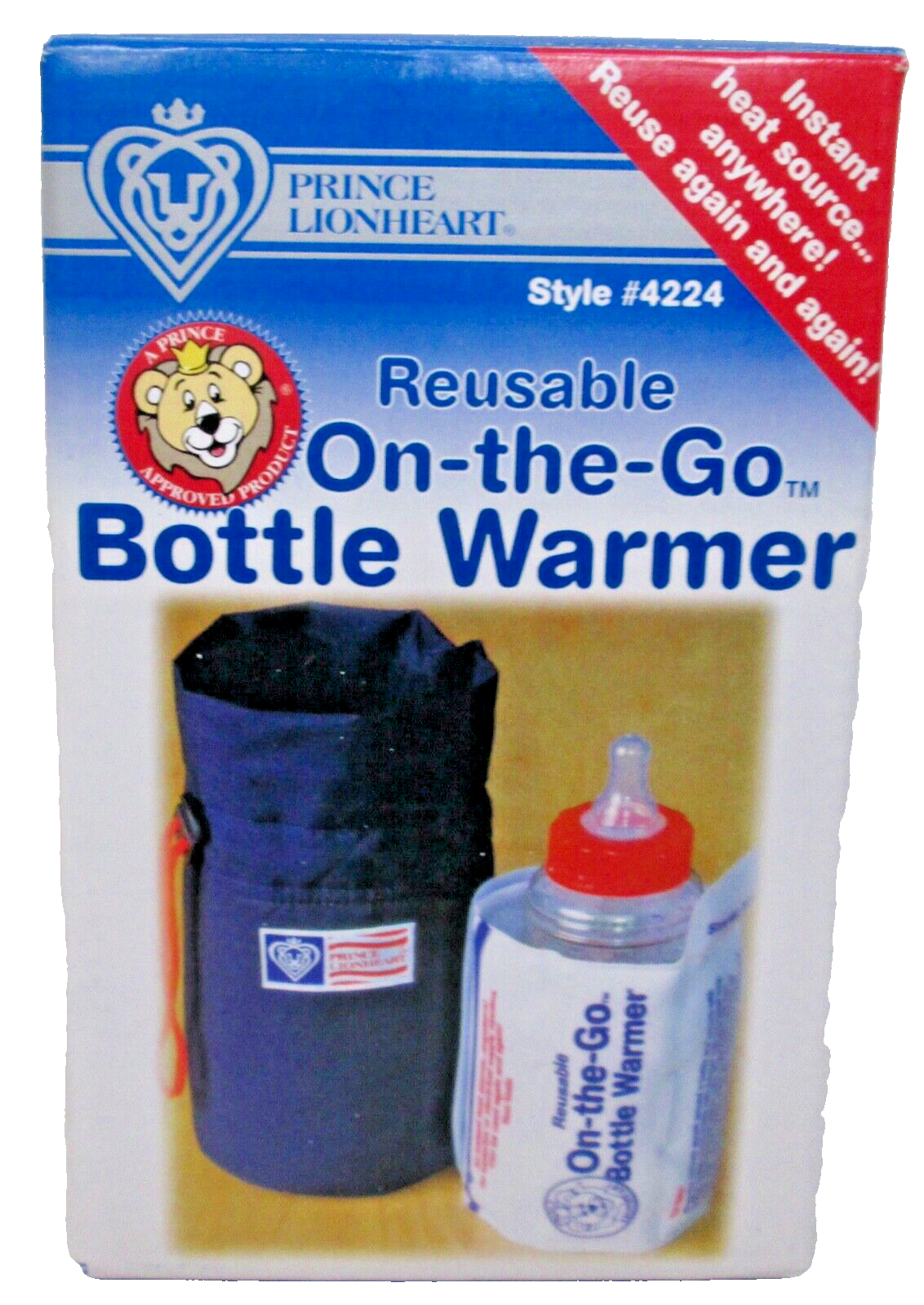 New Old Stock - Prince Lionheart Reusable On the Go Baby Bottle Warmer - $18.99