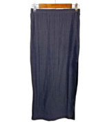 Princess Polly Skirt Black Ribbed Knit Maxi Slit Vamp Whimsigoth Y2K Gru... - $39.62