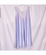 Vintage Women&#39;s Pale Blue Night Gown No Size Tag See Measurement Photos - $26.92 CAD