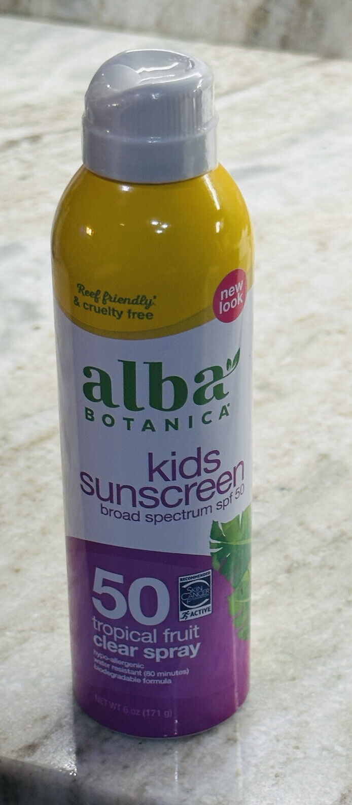 Primary image for Alba Botanica Kids Clear Spray Sunscreen SPF 50 Tropical Fruit 6 Fl Oz