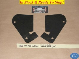New 1959-1960 Cadillac Side Grill Inner To Outer Fender Seal Splash Guard (2 Pc) - £19.43 GBP