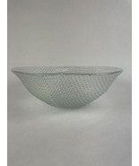 Fenton Hobnail Design Ruffled Clear Glass Fruit Bowl Large 12.5” Modern - £31.45 GBP