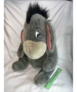 DISNEY STORE EXCLUSIVE GIANT EEYORE PLUSH DOLL 15&quot; DETACHABLE TAIL WINNI... - £21.60 GBP