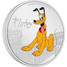 New Zealand Mint Disney &quot;Pluto&quot; 1 oz silver coin. Sold Out! - £108.43 GBP