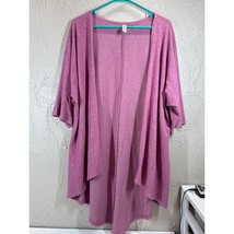 Lularoe Short Sleeve Soft Pink Open Front Round Hem Cardigan Size Small - $408.81 MXN