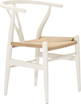 Kitchen And Dining Room Chairs Made Of White Mid-Century Modway Amish Wood. - $213.98
