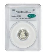 1881 10C PCGS/CAC PR66DCAM - £4,605.20 GBP
