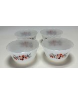4 VTG Fire King Primrose Ramekins Small White Glass Custard Cup Bowl Set... - $461.22 MXN