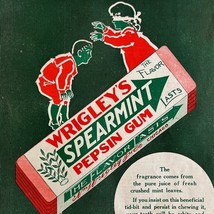 Wrigley&#39;s Spearmint Gum 1911 Advertisement Lithograph Dolly Jimmy DWCC17 - €51,85 EUR