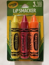 Crayola Lip Smacker 1 3PC Packs Banana, Sherbet, &amp; Orange - Best Flavor Forever - £7.75 GBP