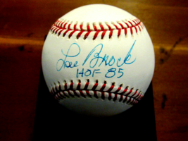 Lou Brock Hof 85 Stl Cardinals Chicago Cubs Signed Auto Vtg Onl Baseball Jsa - £154.79 GBP