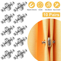 10 Pairs Magnetic Curtain Button Clips Nail Free Buckle Home Anti-Light ... - £15.71 GBP