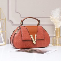 2022 Ladies Woven PU Handbag Fashion Female Shoulder Bag Plaid Top Quality Shoul - £81.80 GBP