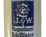 Augustiner Brau Munich salt-glazed GIANT 3L Masskrug German Beer Stein - $124.50