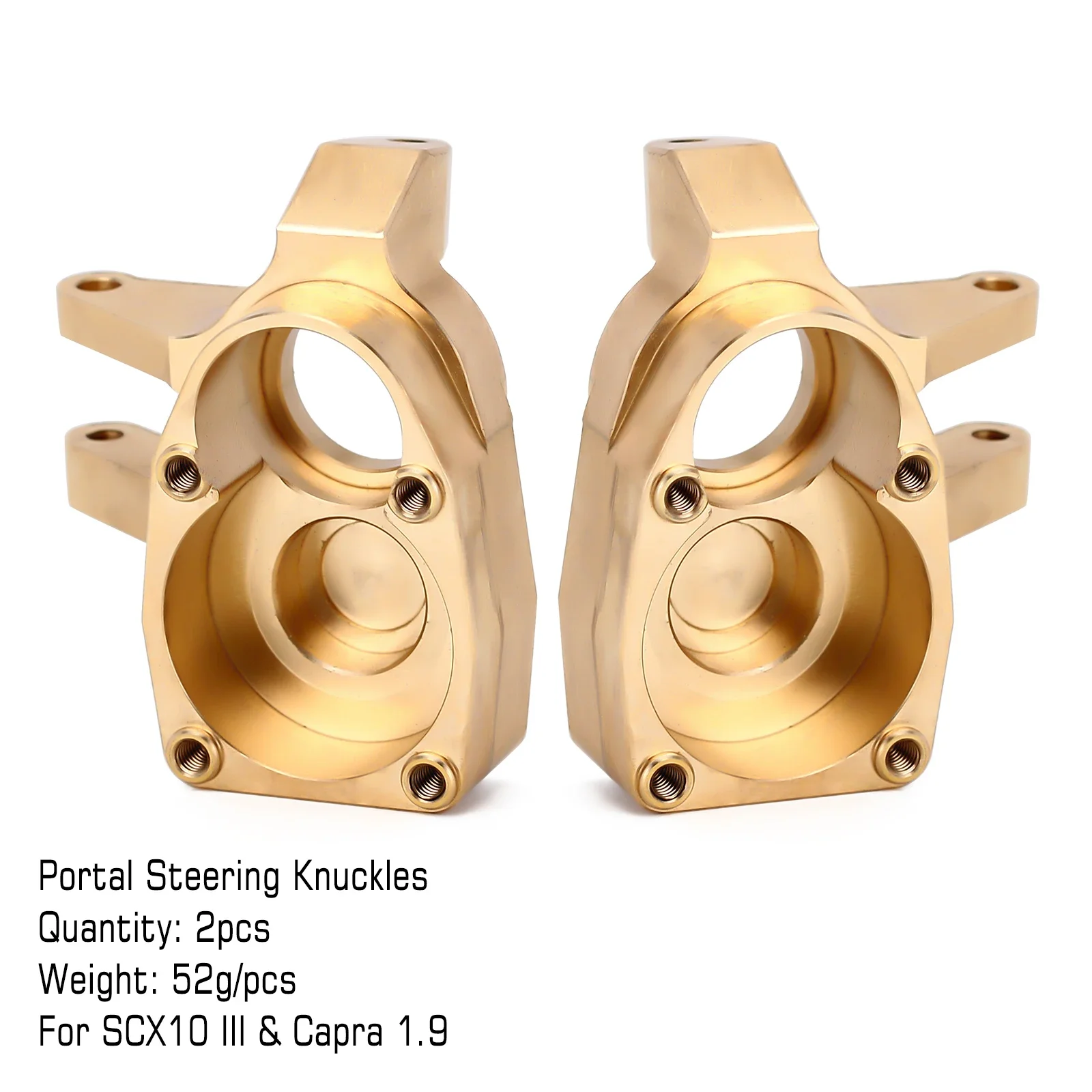 Steering Knuckles - INJORA Brass Steering Knuckle for Axial SCX10 III Capra 1.9  - £15.58 GBP