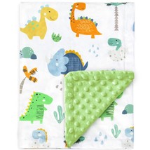 Baby Blanket For Boys Girls Super Soft Minky Blanket With Dotted Backing, Toddle - £25.49 GBP