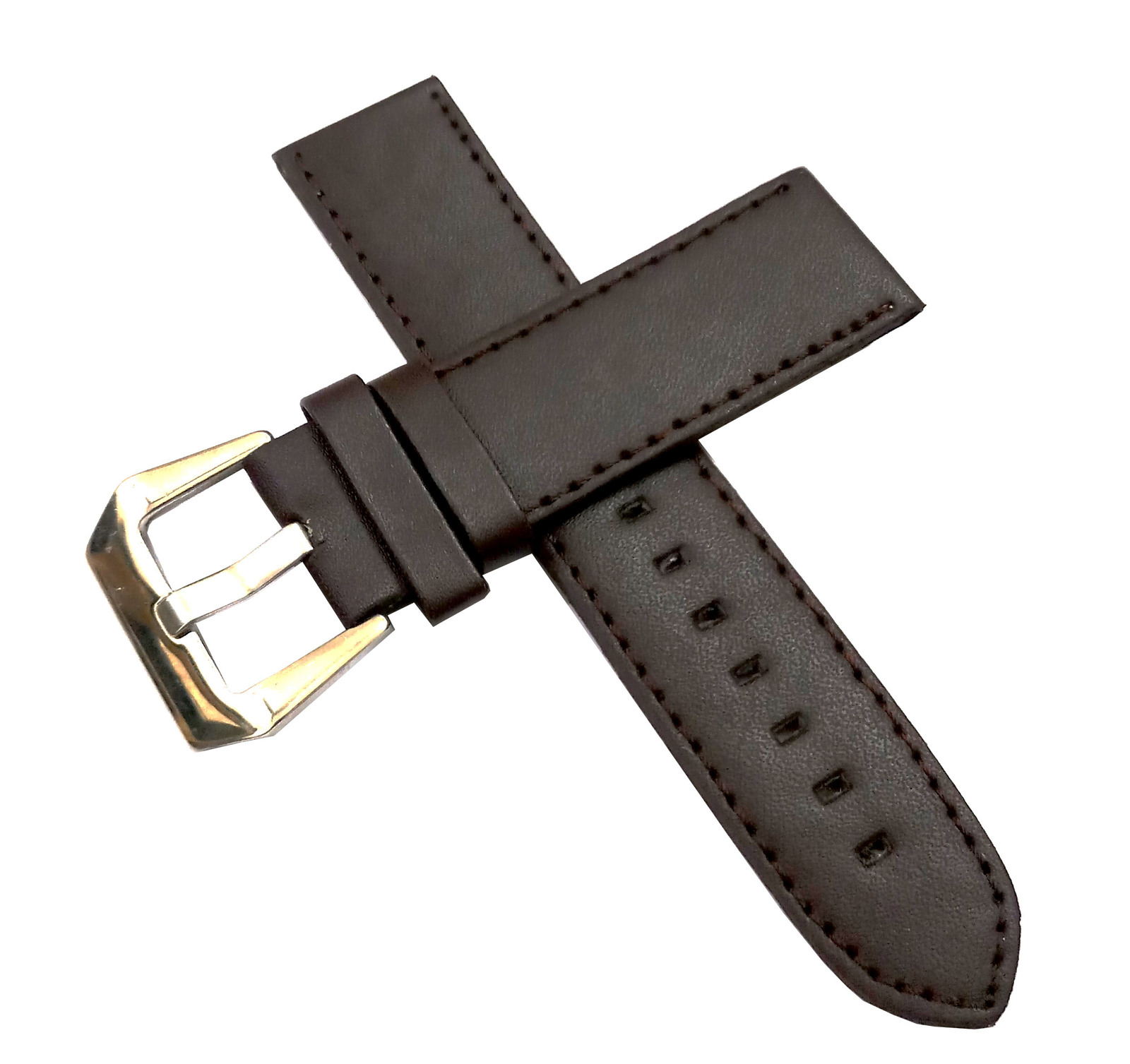 Primary image for 22mm Genuine Leather Watch Band Strap Fits 11255 SIGTURE Brown Pin 
