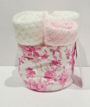 Cupcakes &amp; Cashmere Pink Coquette Bows Floral Wash Towels Washcloths Set... - $38.60