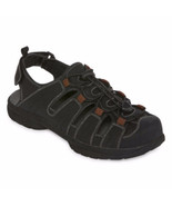 St. John&#39;s Bay Men&#39;s Norman Strap Sandals Black Size 12 NEW - $49.10 CAD