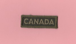 VINTAGE CANADIAN MILITARY TITLE SHOULDER PATCH - $4.23