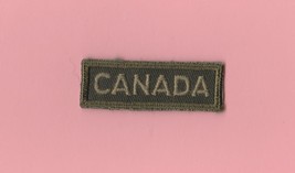 VINTAGE CANADIAN MILITARY TITLE SHOULDER PATCH - £3.33 GBP