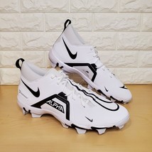 Nike Alpha Menace 3 Shark Football Cleats Mens Size 13 White Black CV0582-100 - £64.32 GBP