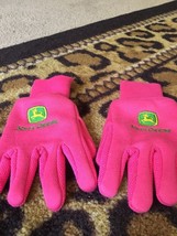 1 Pair John Deere Girls Child Gardening Gloves Pink - £21.90 GBP