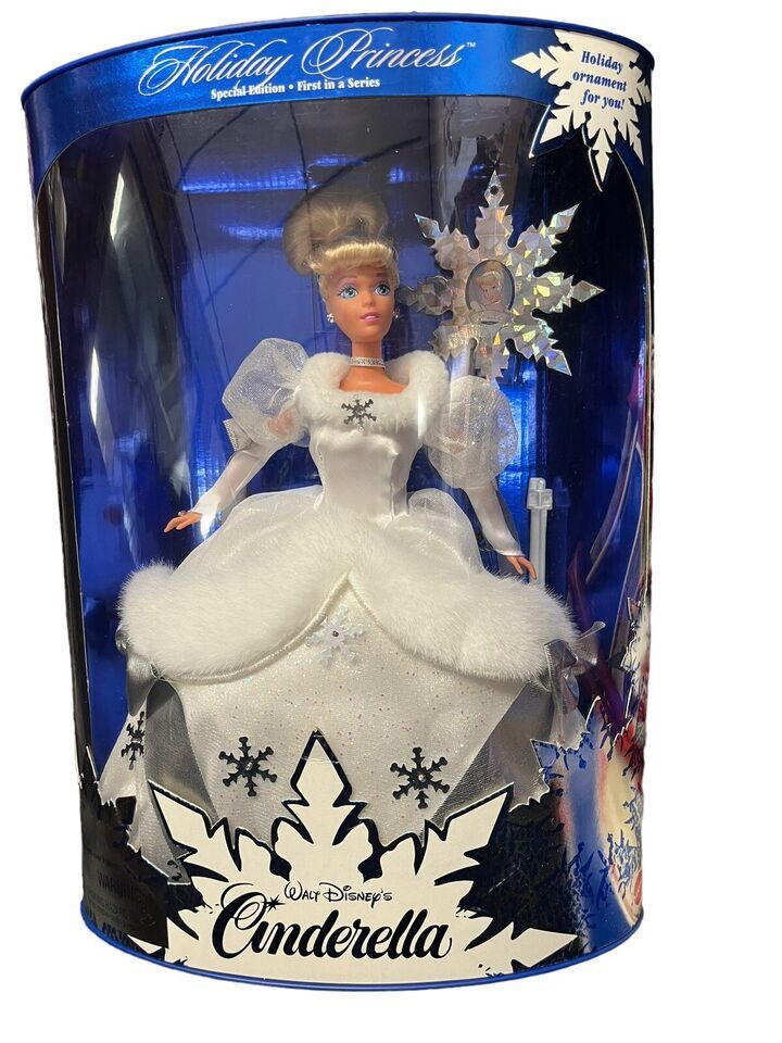 1996 Mattel Holiday Princess Walt Disney's Cinderella Barbie NRFB 16090 - $24.43