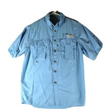 Magellan Shirt Youth Boys XL 18-20 Light Blue Mag Wick Relaxed Fit  Button Up  - £18.16 GBP