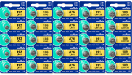 Murata Alkaline 1.5V LR41/LR43/LR44/LR1120/LR1130 lot (Multiple Quantities) - $3.95+