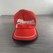 Vintage MotorCraft Quality Parts 3 Stripe Trucker Mesh Hat Cap USA With Pin - $483.37 MXN