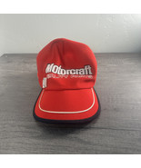 Vintage MotorCraft Quality Parts 3 Stripe Trucker Mesh Hat Cap USA With Pin - $483.37 MXN