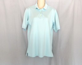 Lands&#39; End top shirt polo tunic Small 6-8 regular blue short sleeves 100... - £11.01 GBP