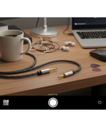 3.5mm 1/8&quot; TRS to 6.35mm 1/4&quot; TRS Stereo Audio Cable, 1ft Nylon-Braided ... - $140.05 MXN