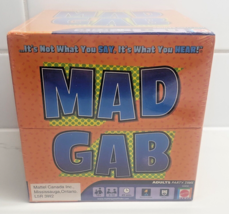 MAD GAB Party Card Game Mattel 2-12 Players New Sealed Box Adults Party Game NEW - $48.32