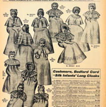1969 Infants Cloaks 1901 Repro Advertisement Sears Fashion Clothing DWU17E - $459.19 MXN