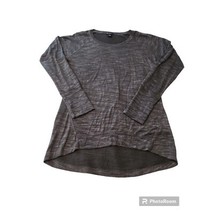 Champion Elite Long Sleeve Hi-Low Tunic Top Heathered Gray Size M - $16.82