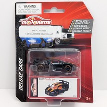 Majorette Bugatti Chiron Pur Sport 213C Black &amp; Orange 1/64 Deluxe Dieca... - $144.27 MXN